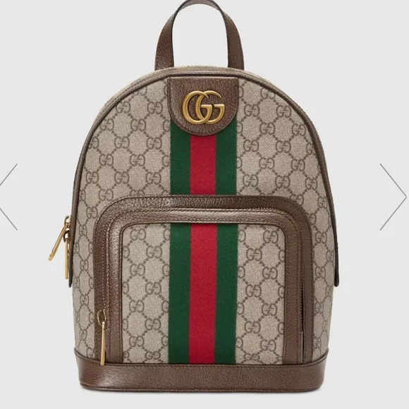 Like new, barely used Gucci small size bag pack. Authentic Gucci Vintage Suede Leather Bamboo Mini Backpack  main image 2